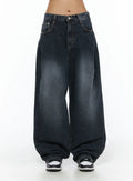 Louis Pintuck Washed Jeans CL503