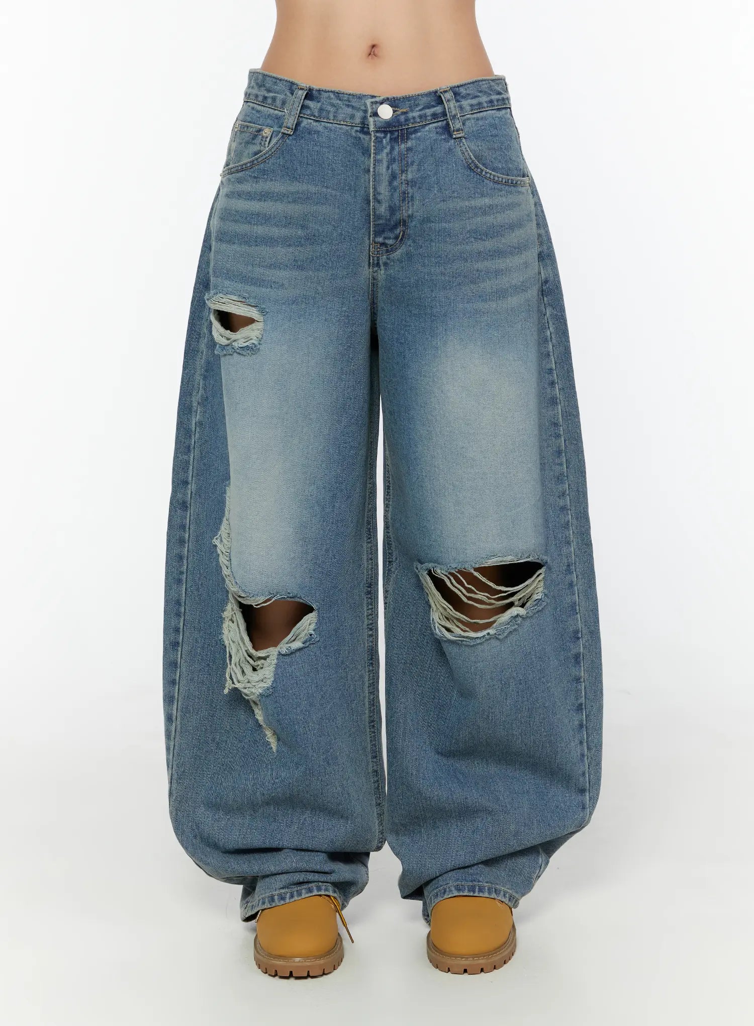 Mackenzie Blue Rip Jeans CU526