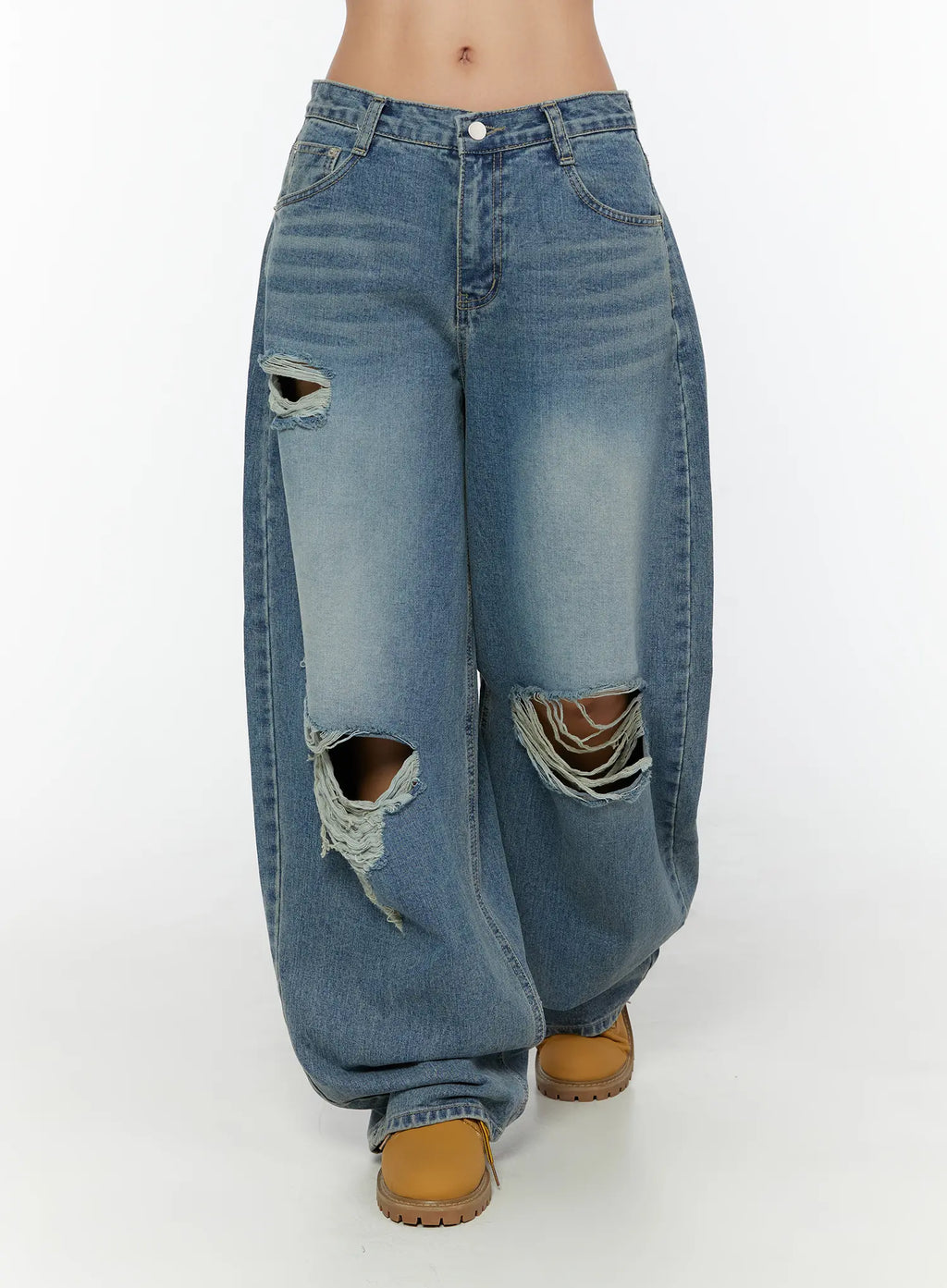 Mackenzie Blue Rip Jeans CU526