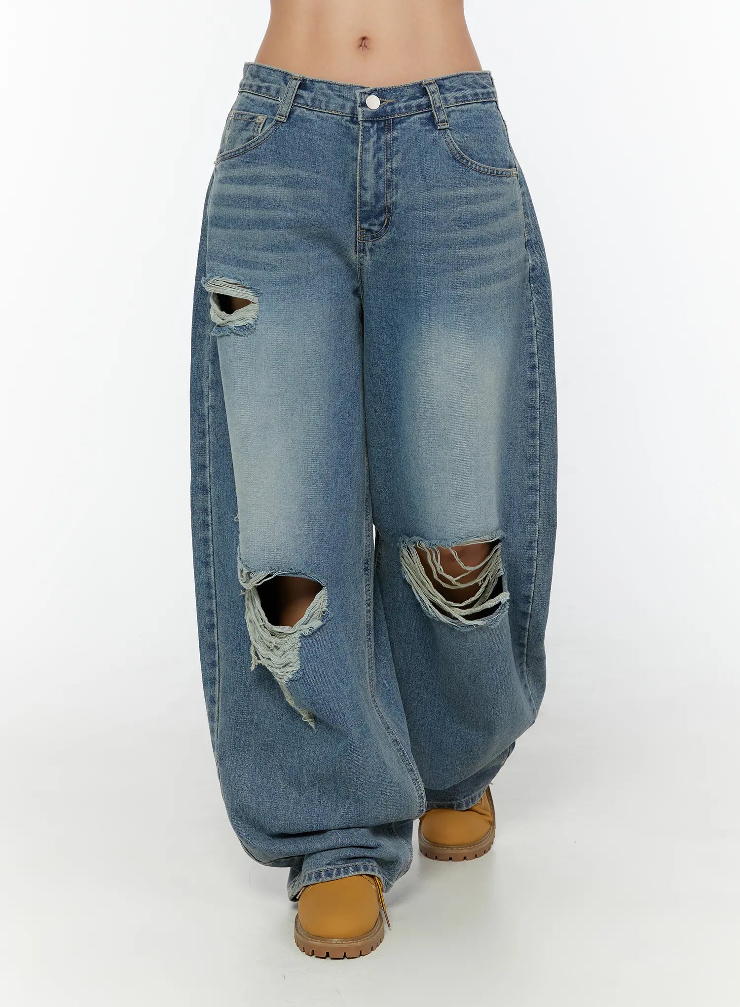Mackenzie Blue Rip Jeans CU526