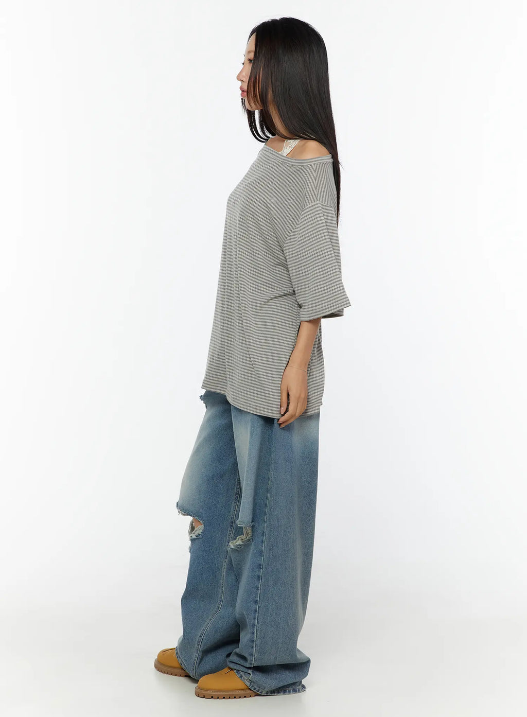 Mackenzie Blue Rip Jeans CU526