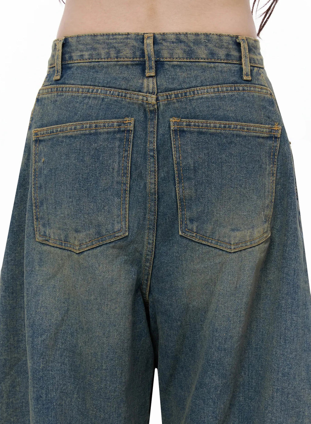 Marion Washed Wide-Leg Jeans IL506
