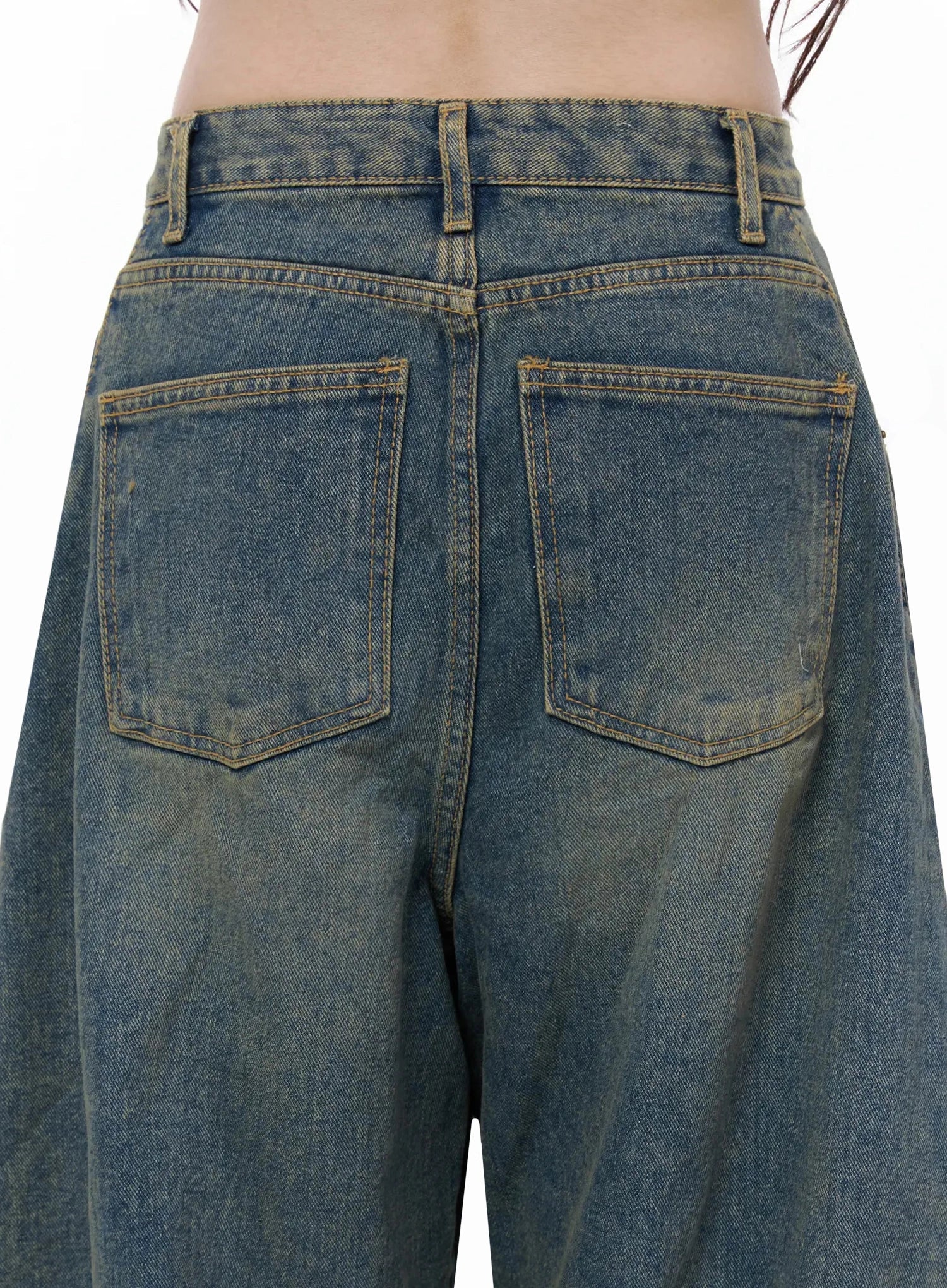 Marion Washed Wide-Leg Jeans IL506