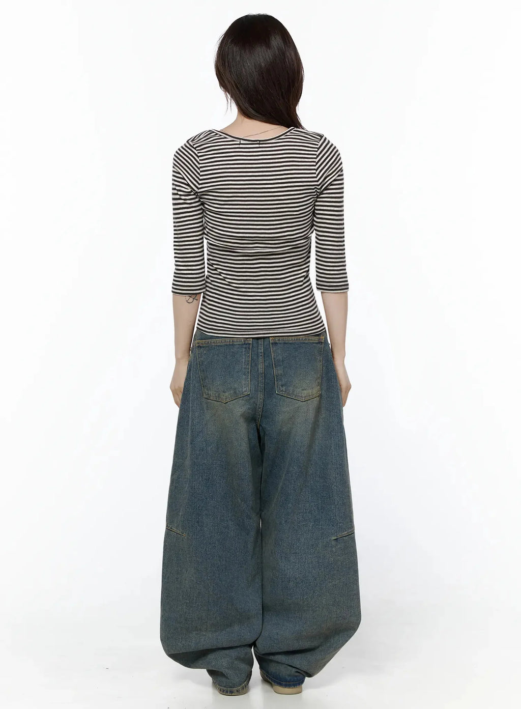 Marion Washed Wide-Leg Jeans IL506