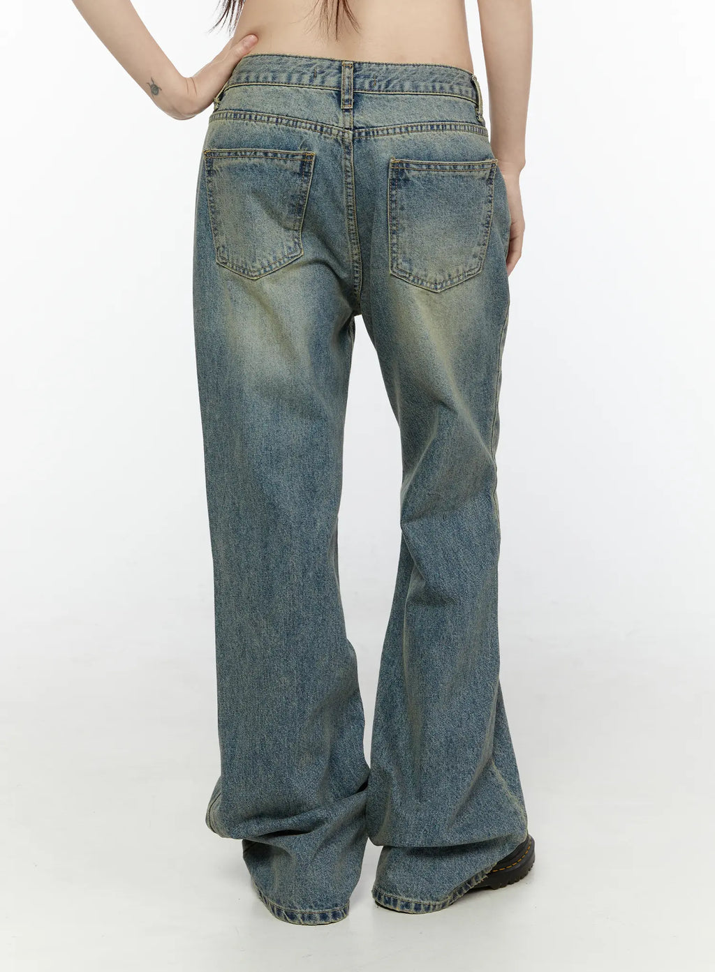 Mave Vintage Wash Flared Jeans CG504