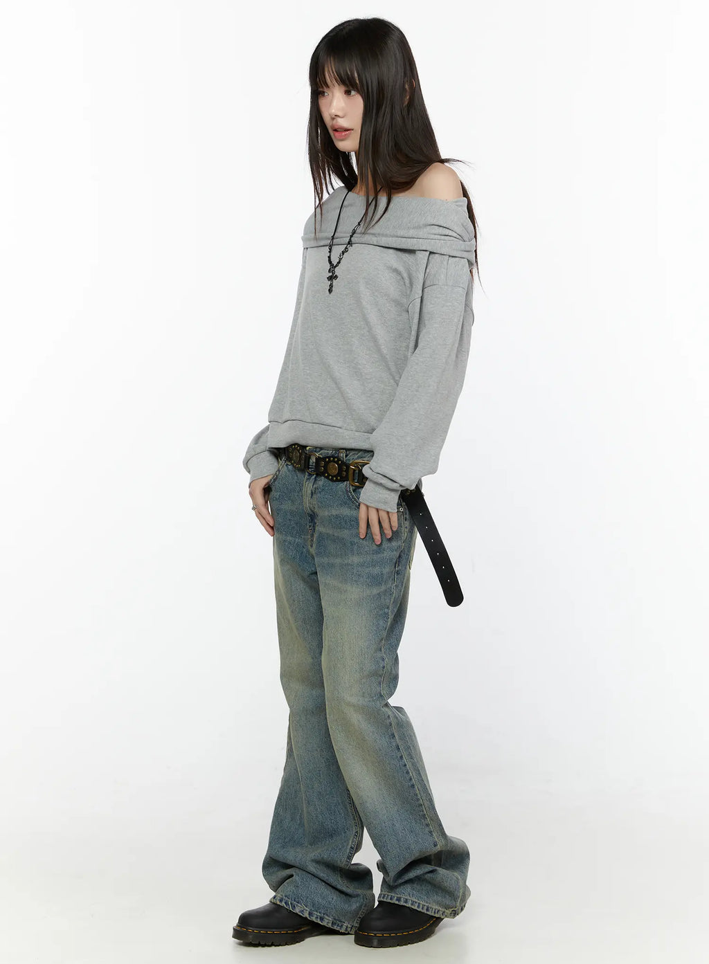 Mave Vintage Wash Flared Jeans CG504