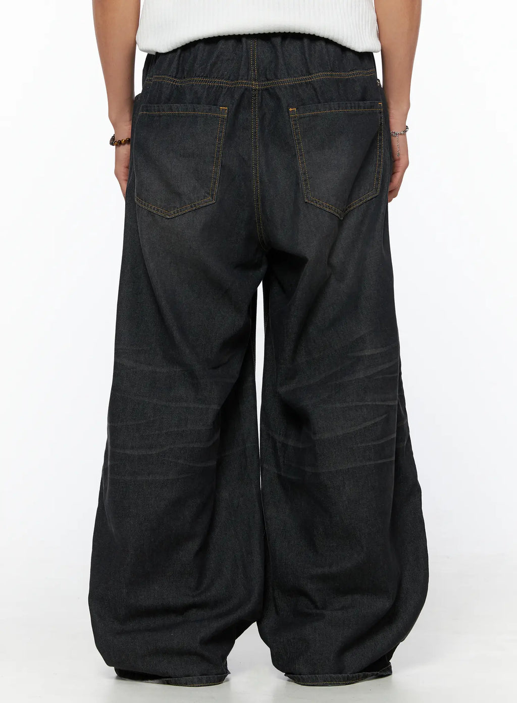 Men's Bryan Drawstring Baggy Jeans IL520