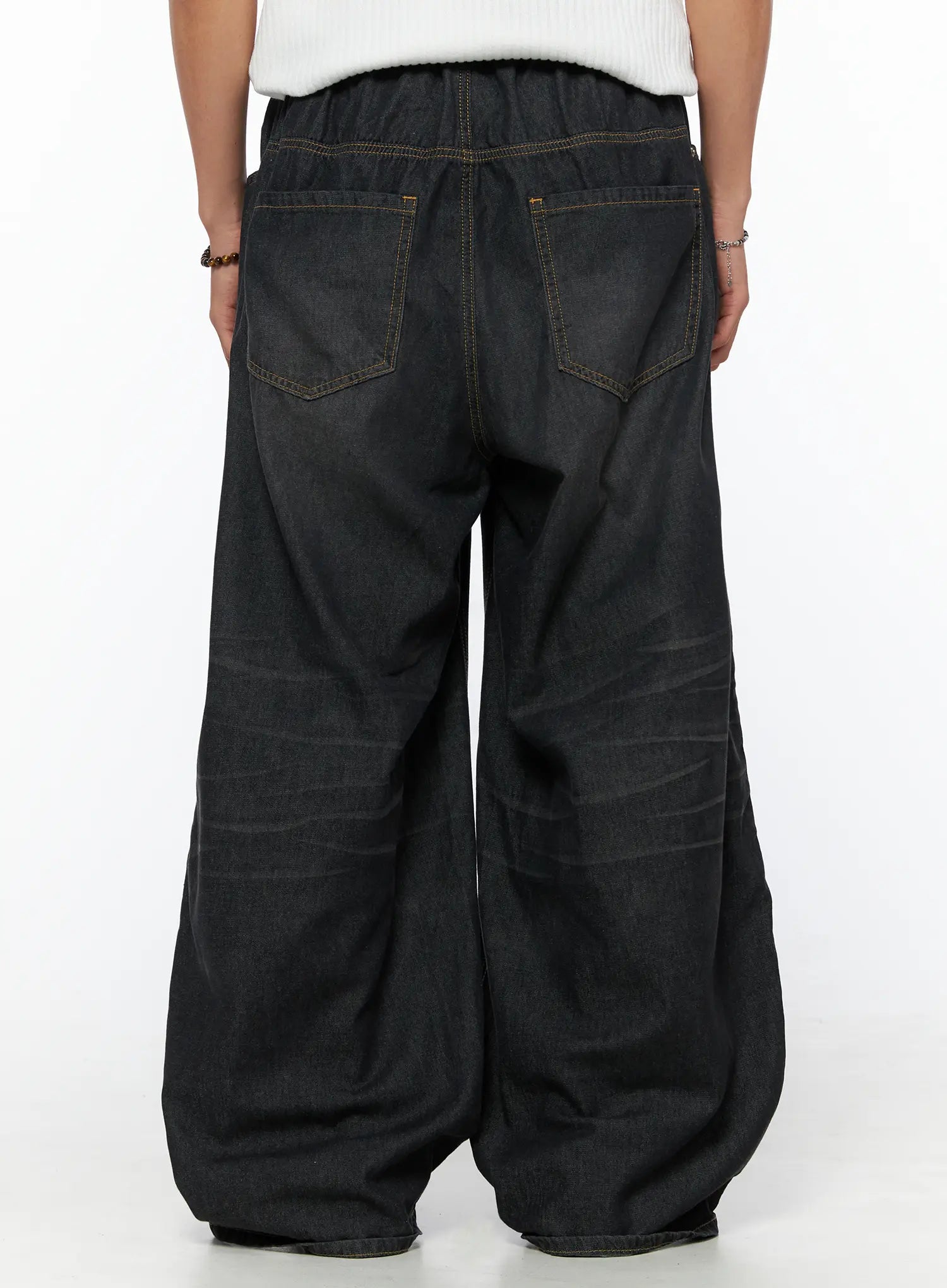 Men's Bryan Drawstring Baggy Jeans IL520