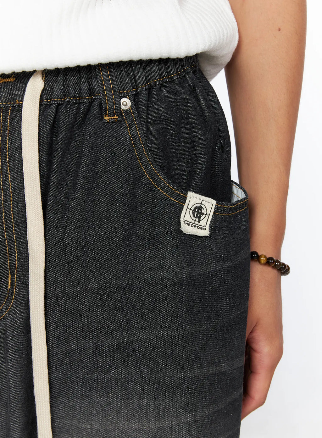 Men's Bryan Drawstring Baggy Jeans IL520