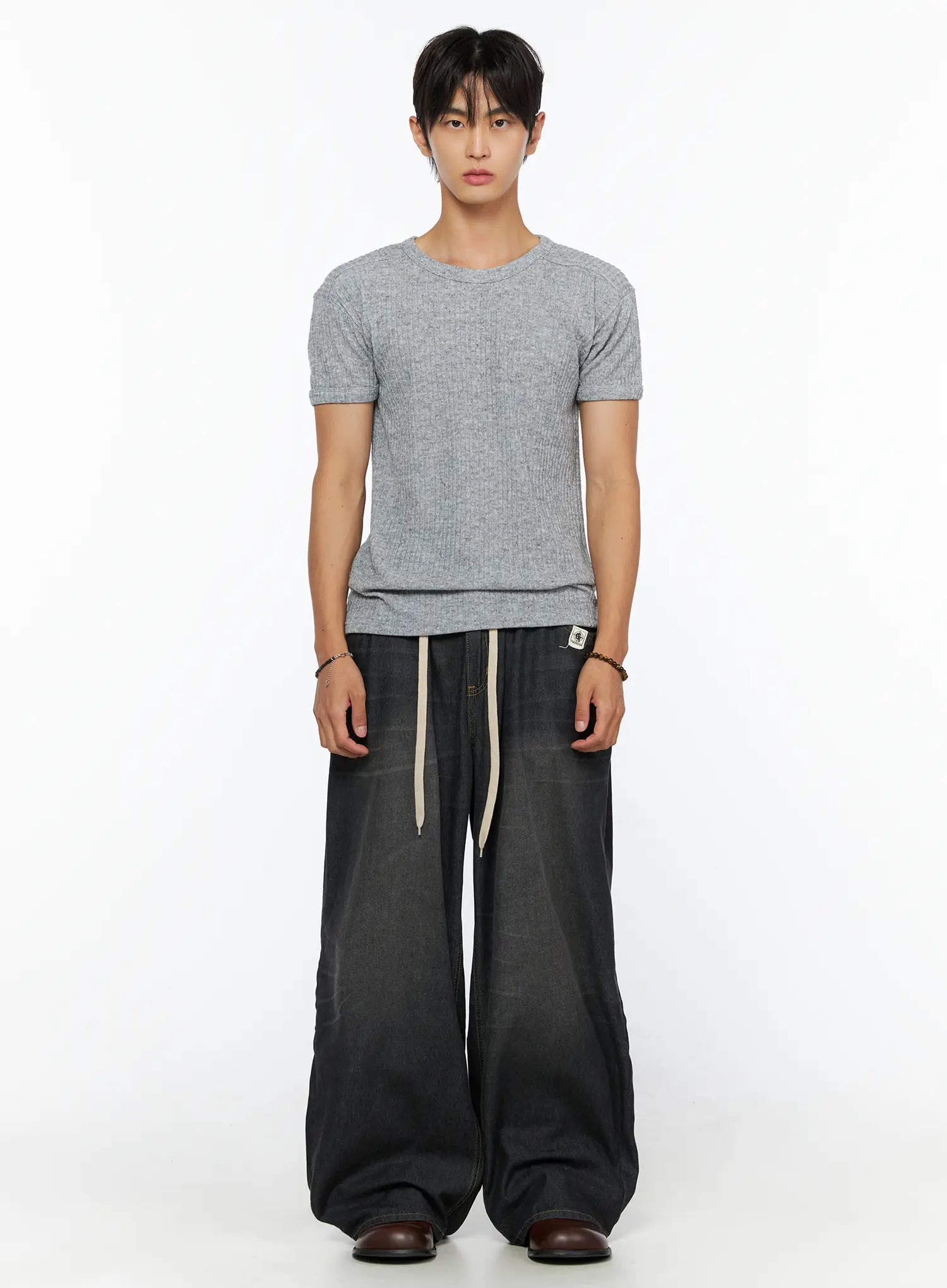 Men's Bryan Drawstring Baggy Jeans IL520