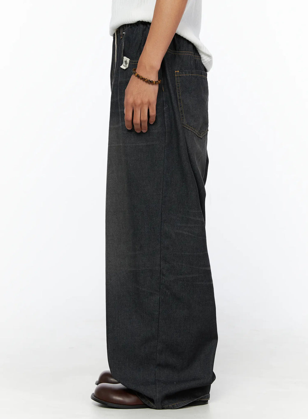 Men's Bryan Drawstring Baggy Jeans IL520
