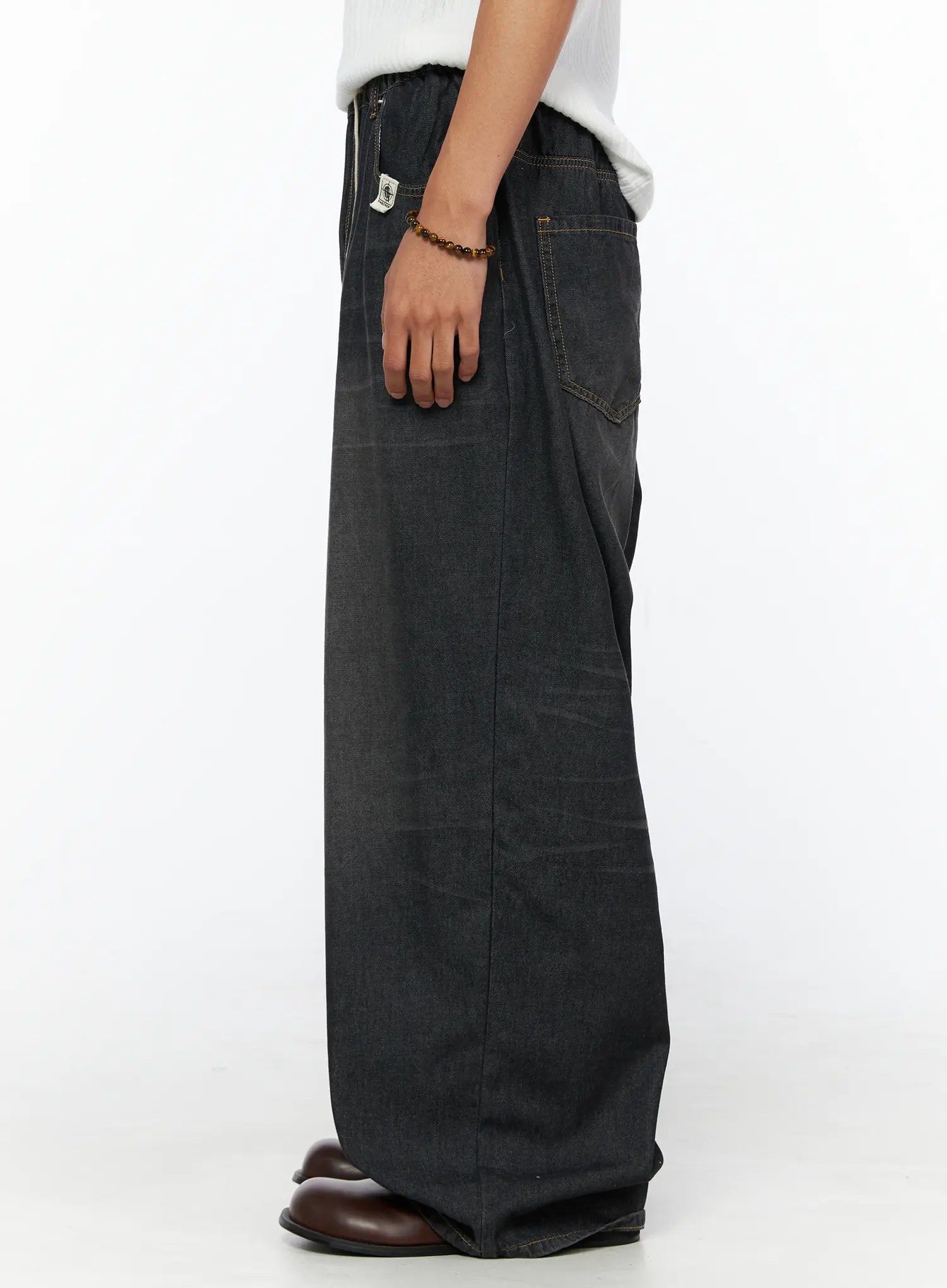 Men's Bryan Drawstring Baggy Jeans IL520
