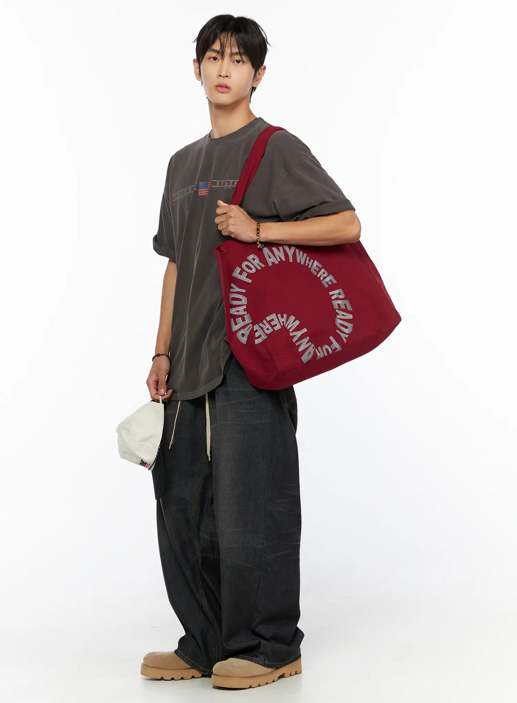Men's Bryan Drawstring Baggy Jeans IL520