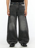 Men's Chase Vintage Wash Wide Jeans IL531