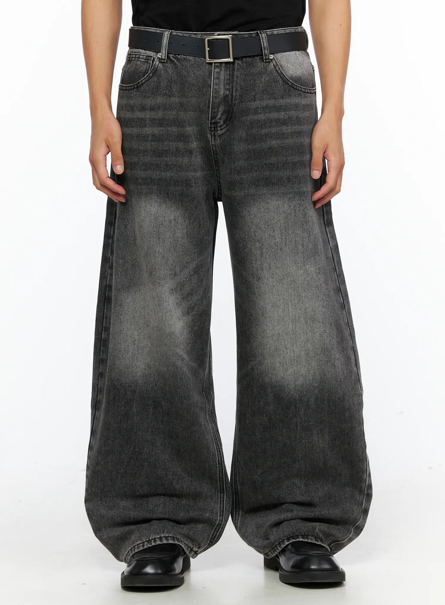Men's Chase Vintage Wash Wide Jeans IL531