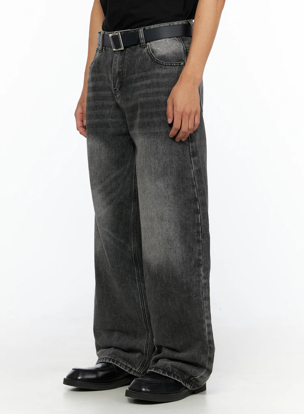 Men's Chase Vintage Wash Wide Jeans IL531