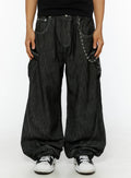 Men's Dale Embroidered Baggy Jeans IL509