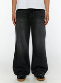 Men's Dark Wash Flare Jeans IL513