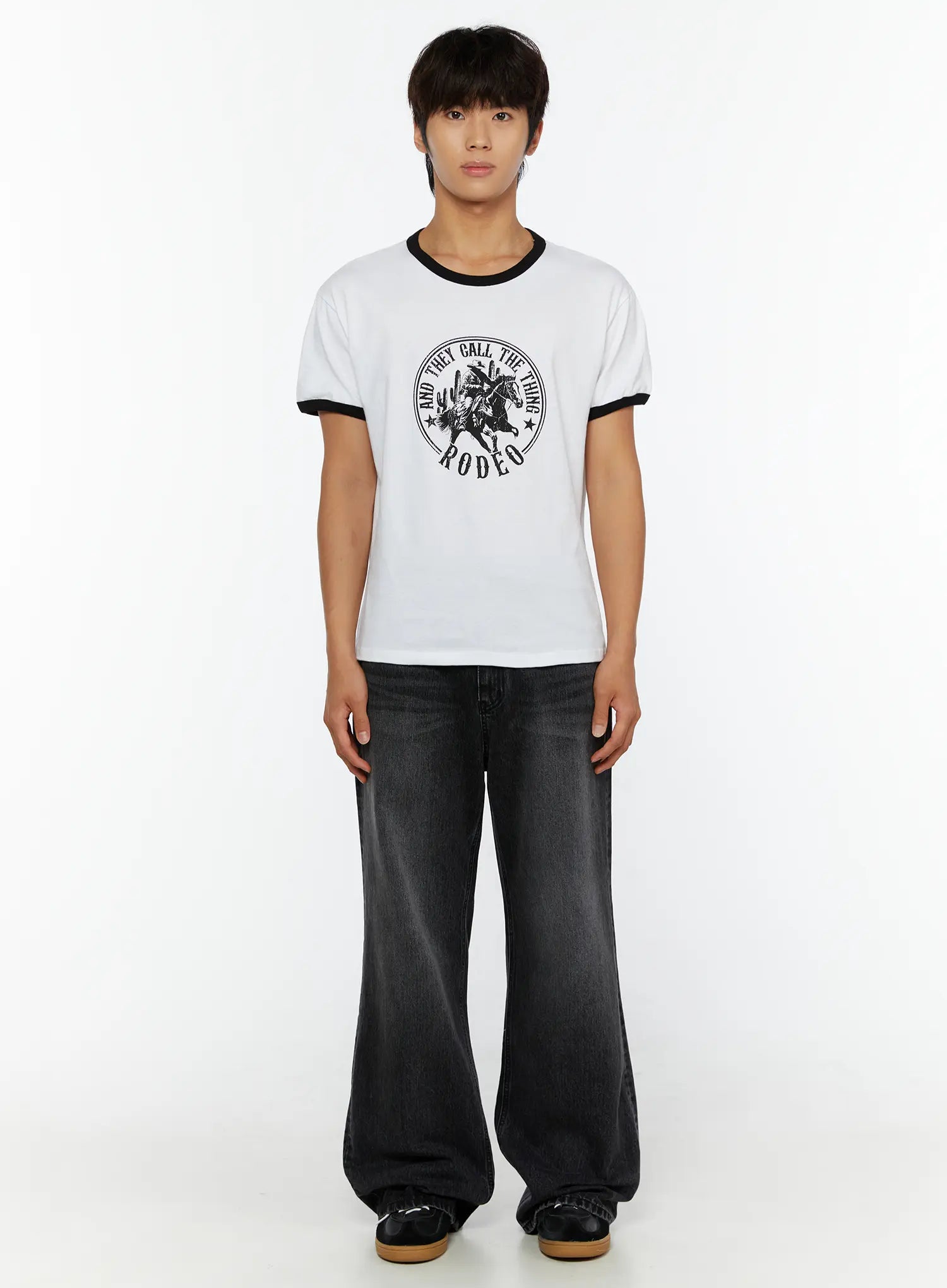 Men's Dark Wash Flare Jeans IL513