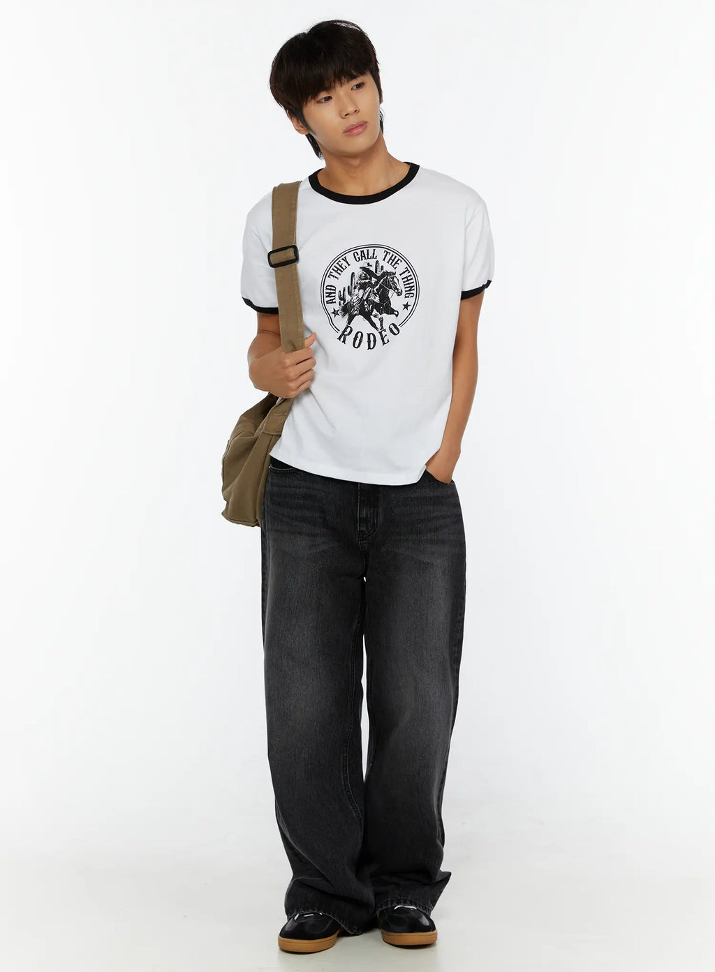 Men's Dark Wash Flare Jeans IL513