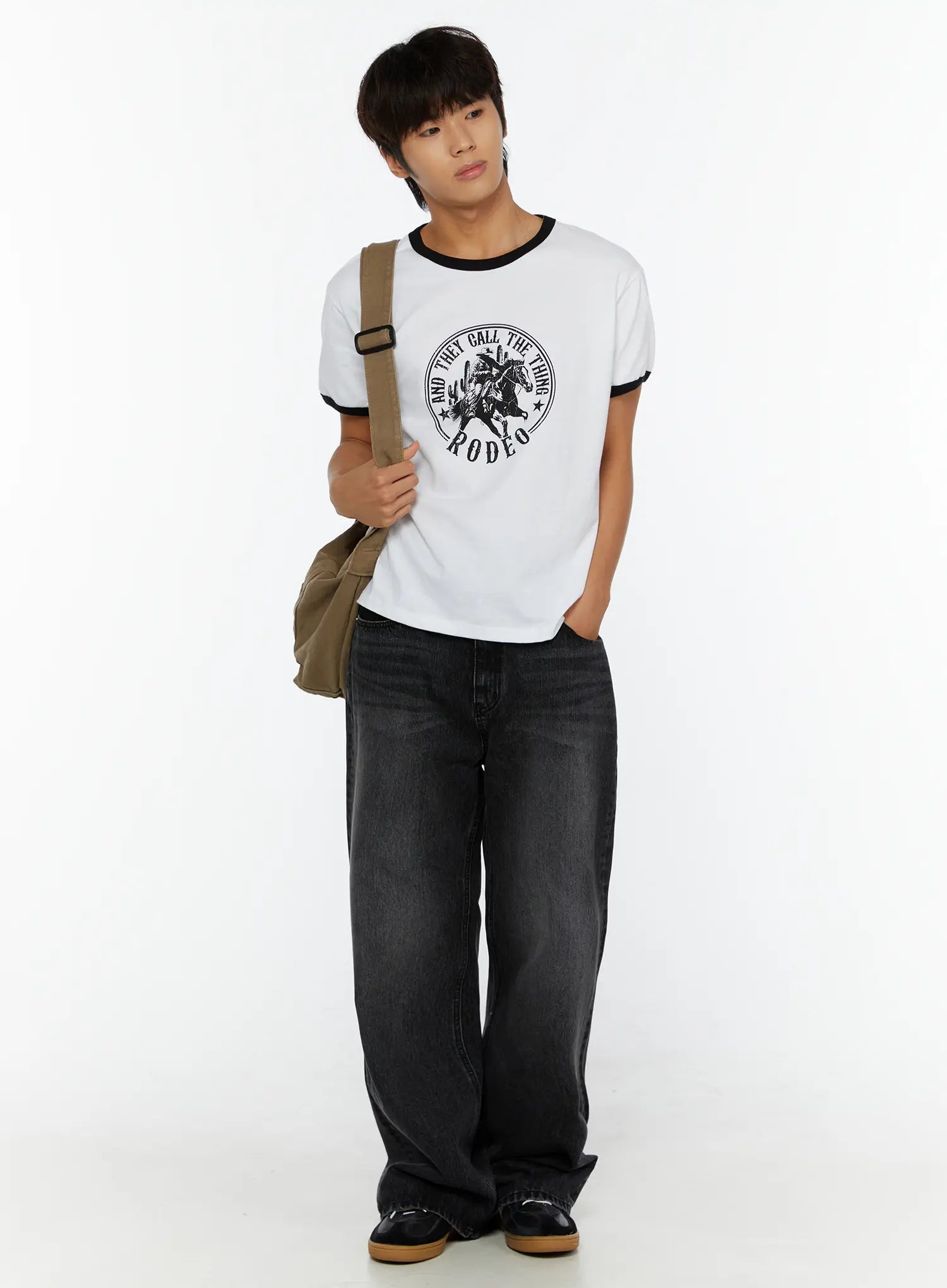Men's Dark Wash Flare Jeans IL513
