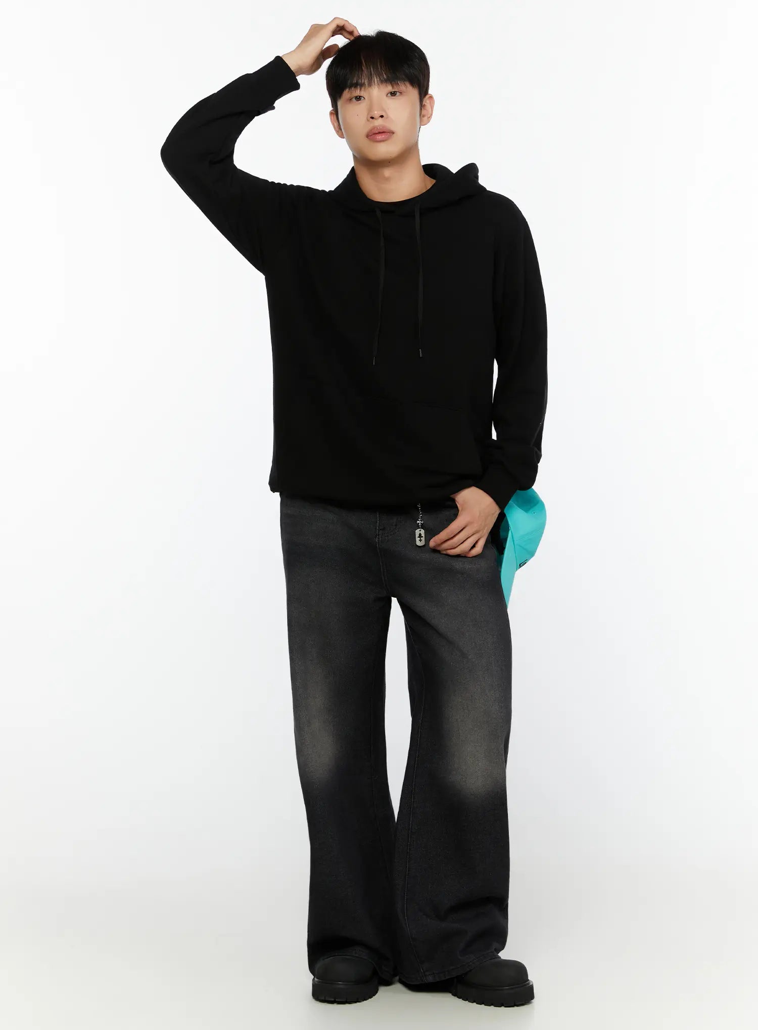 Men's Kane Wash Wide Leg Jeans IG506