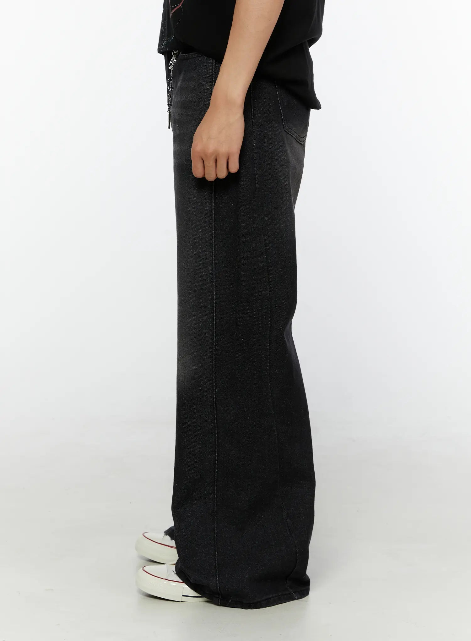 Men's Kane Wash Wide Leg Jeans IG506