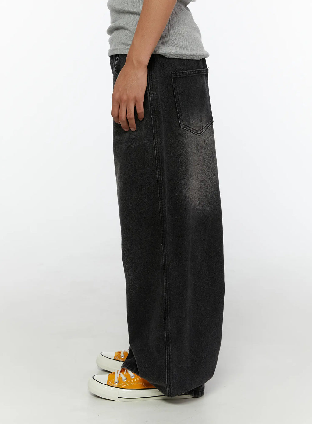 Men's Leon Dark Wash Baggy Jeans IG507