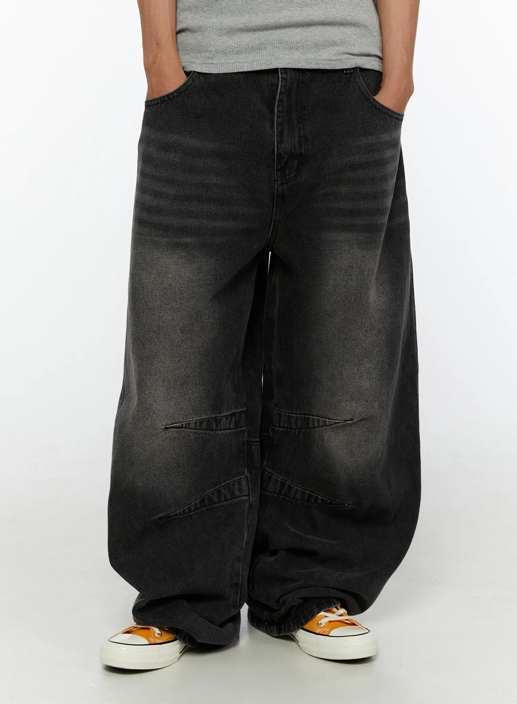 Men's Leon Dark Wash Baggy Jeans IG507