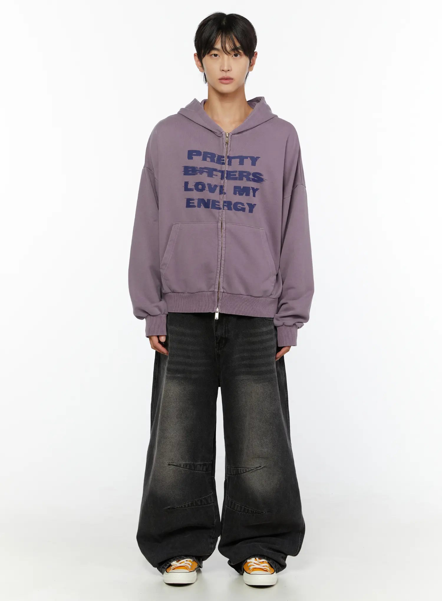 Men's Leon Dark Wash Baggy Jeans IG507