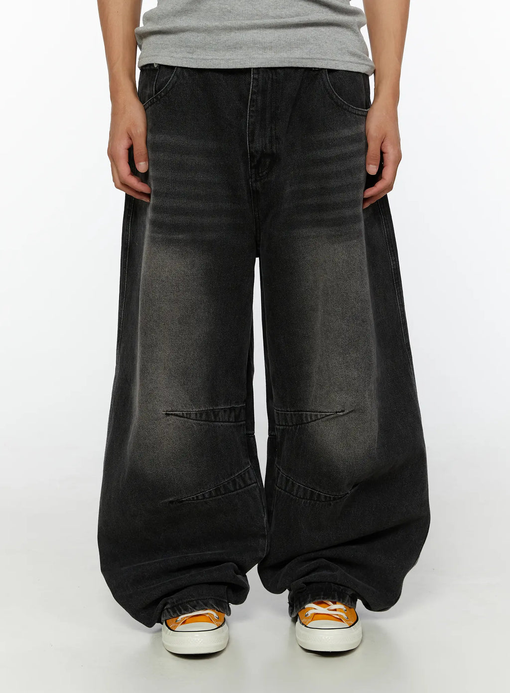 Men's Leon Dark Wash Baggy Jeans IG507