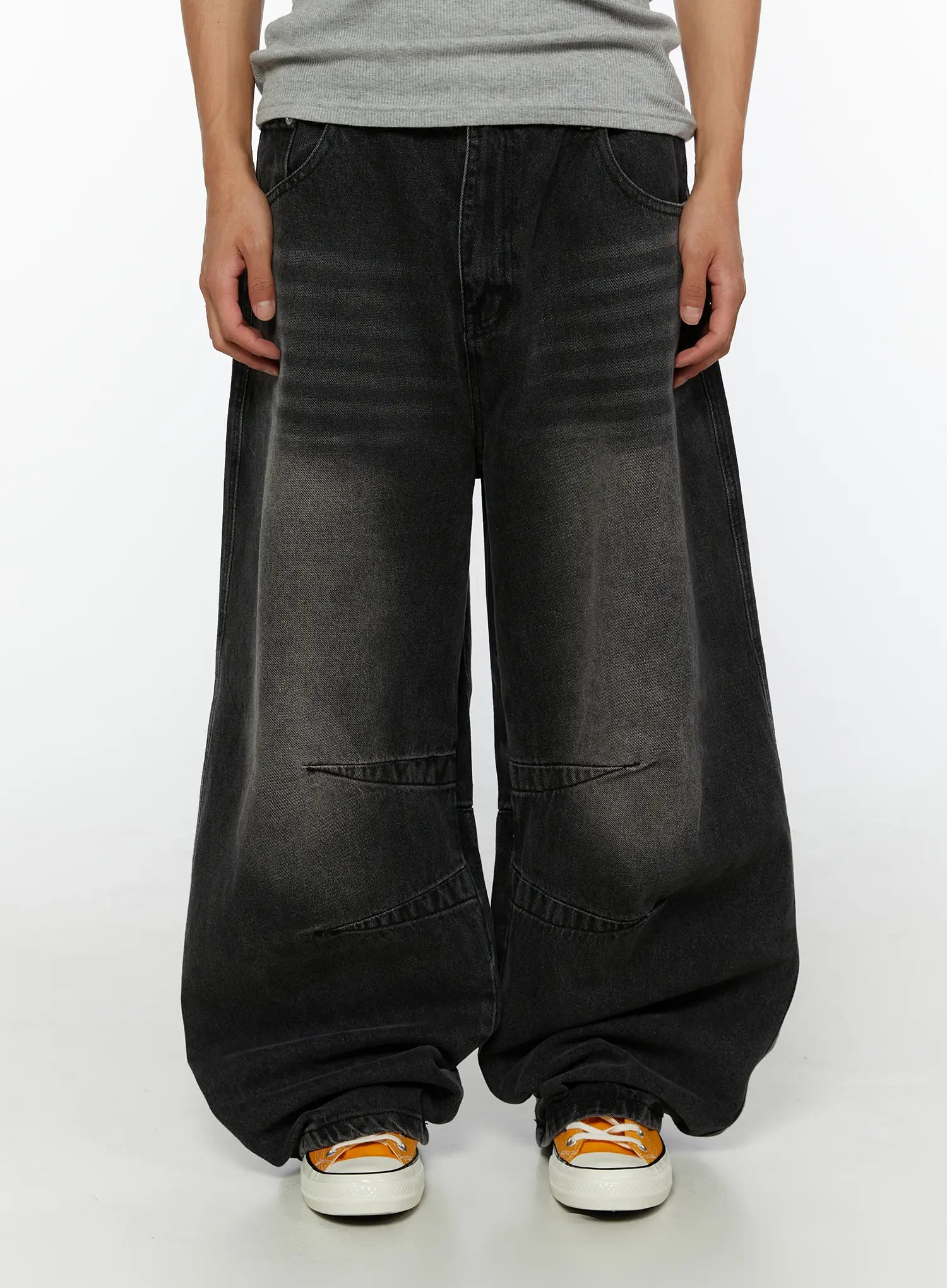 Men's Leon Dark Wash Baggy Jeans IG507