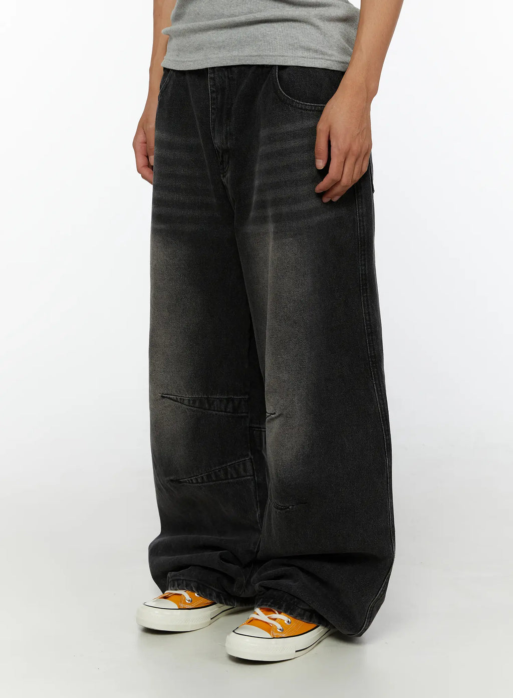Men's Leon Dark Wash Baggy Jeans IG507