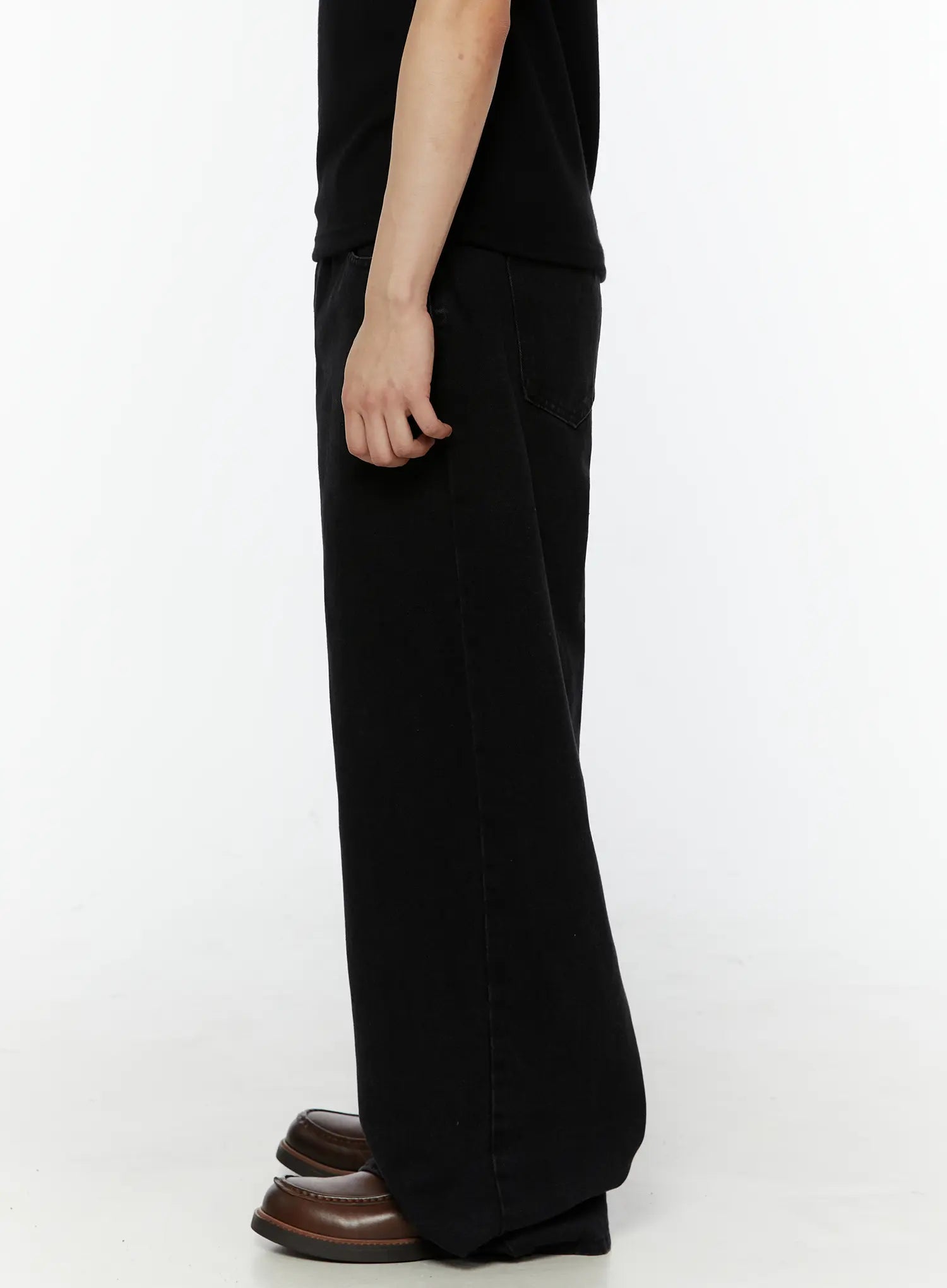 Men's Relaxed Fit Wide Leg Jeans IL509
