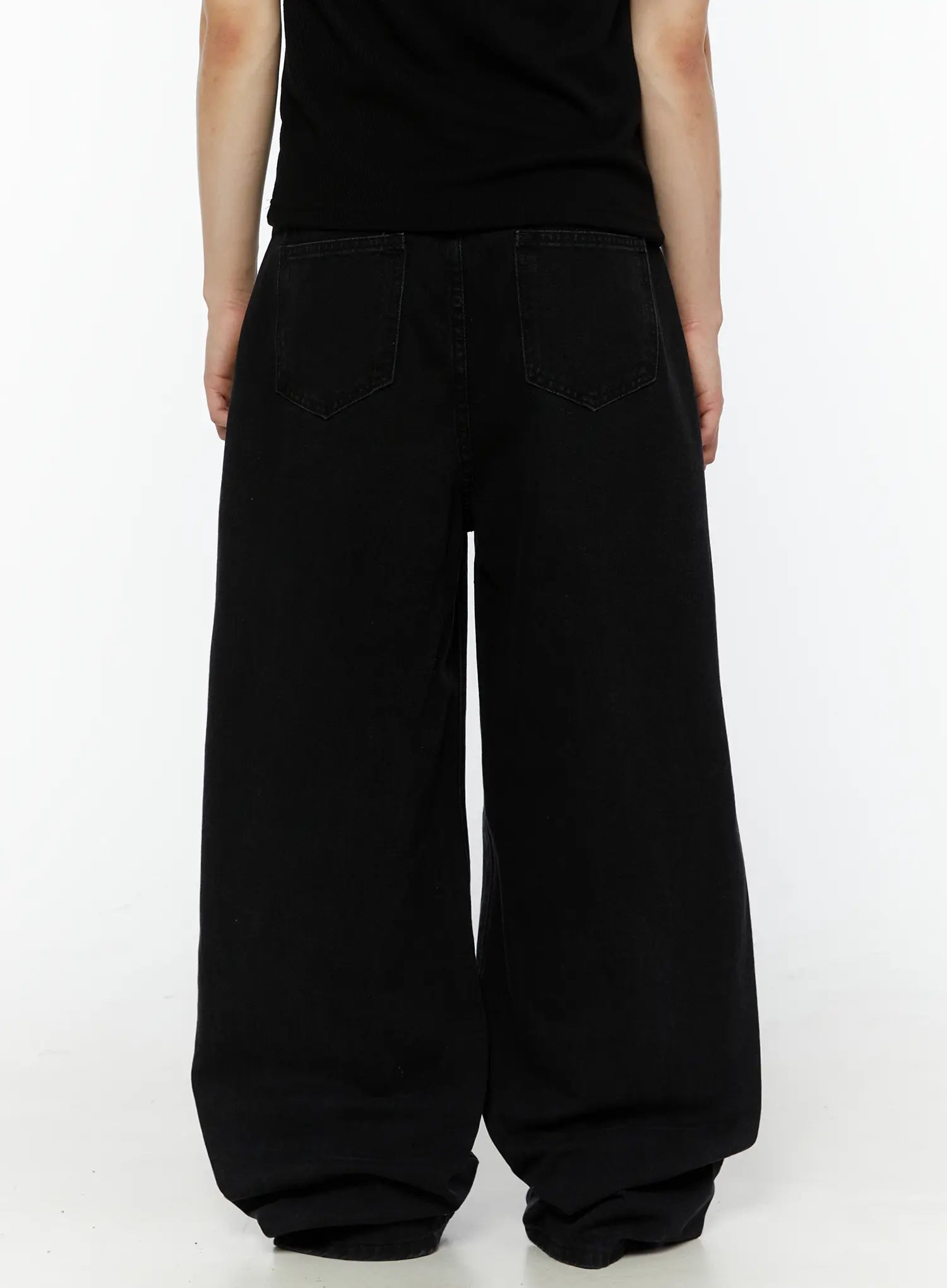 Men's Relaxed Fit Wide Leg Jeans IL509