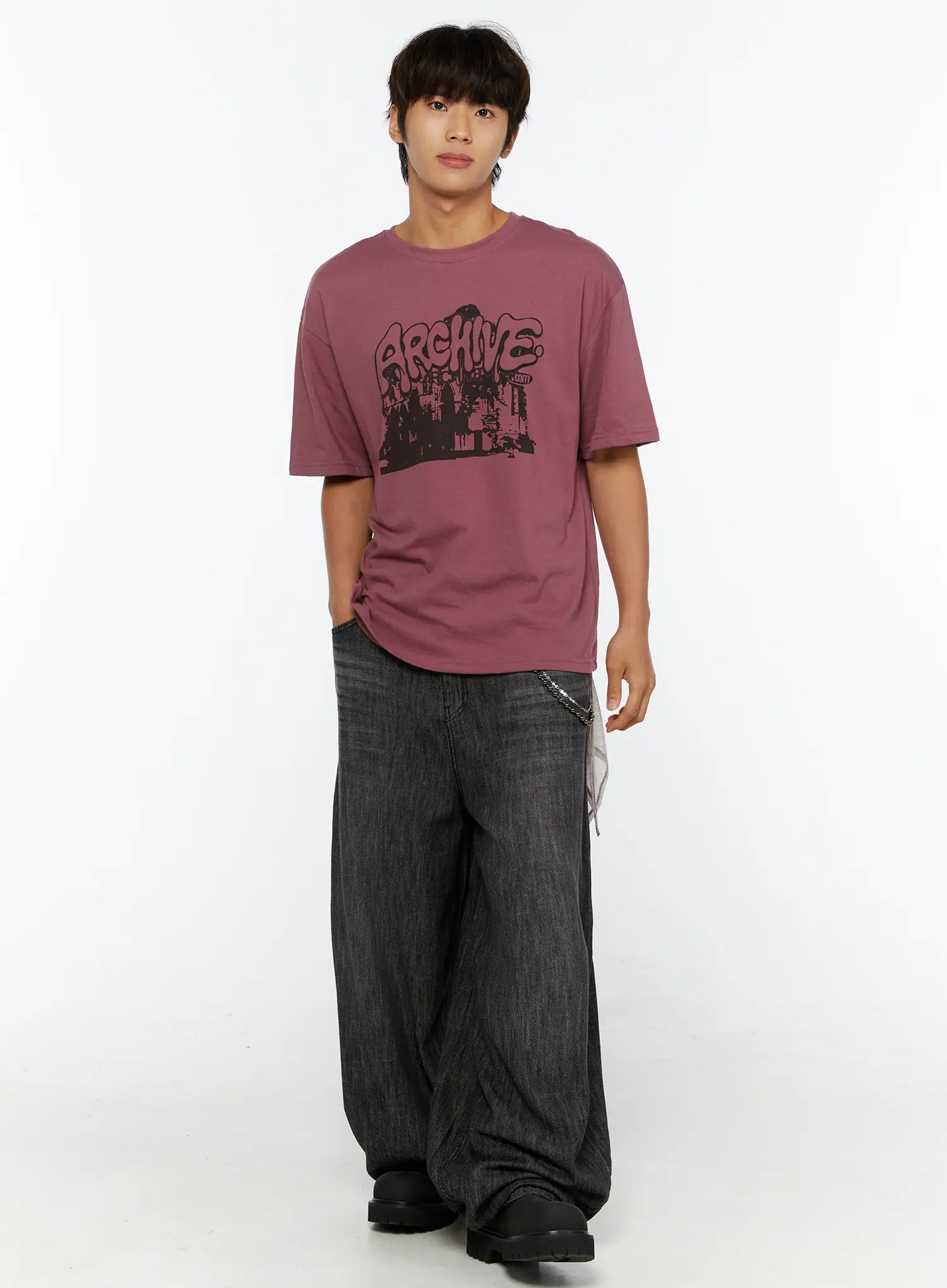 Men's Wide Leg Balloon Jeans IL515