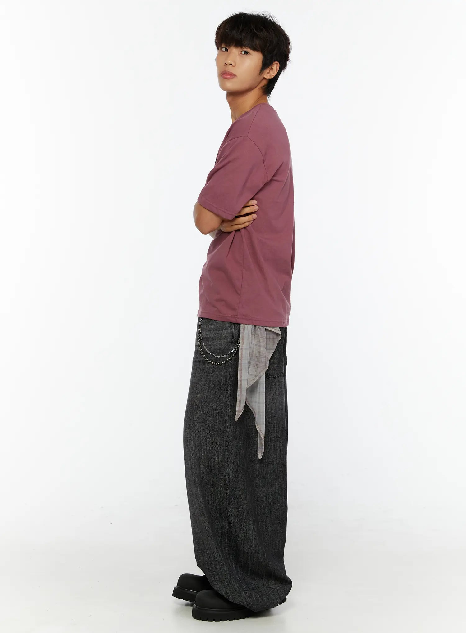 Men's Wide Leg Balloon Jeans IL515