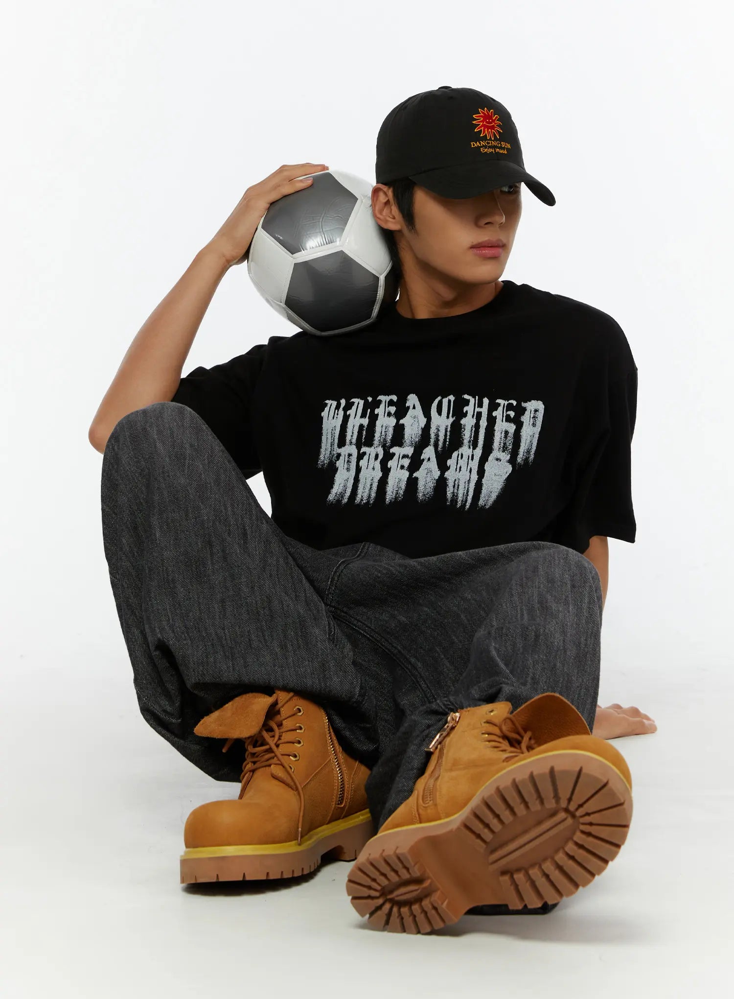Men's Wide Leg Balloon Jeans IL515
