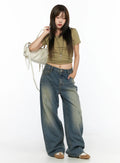 Nayela Vintage Wide Leg Jeans CL517