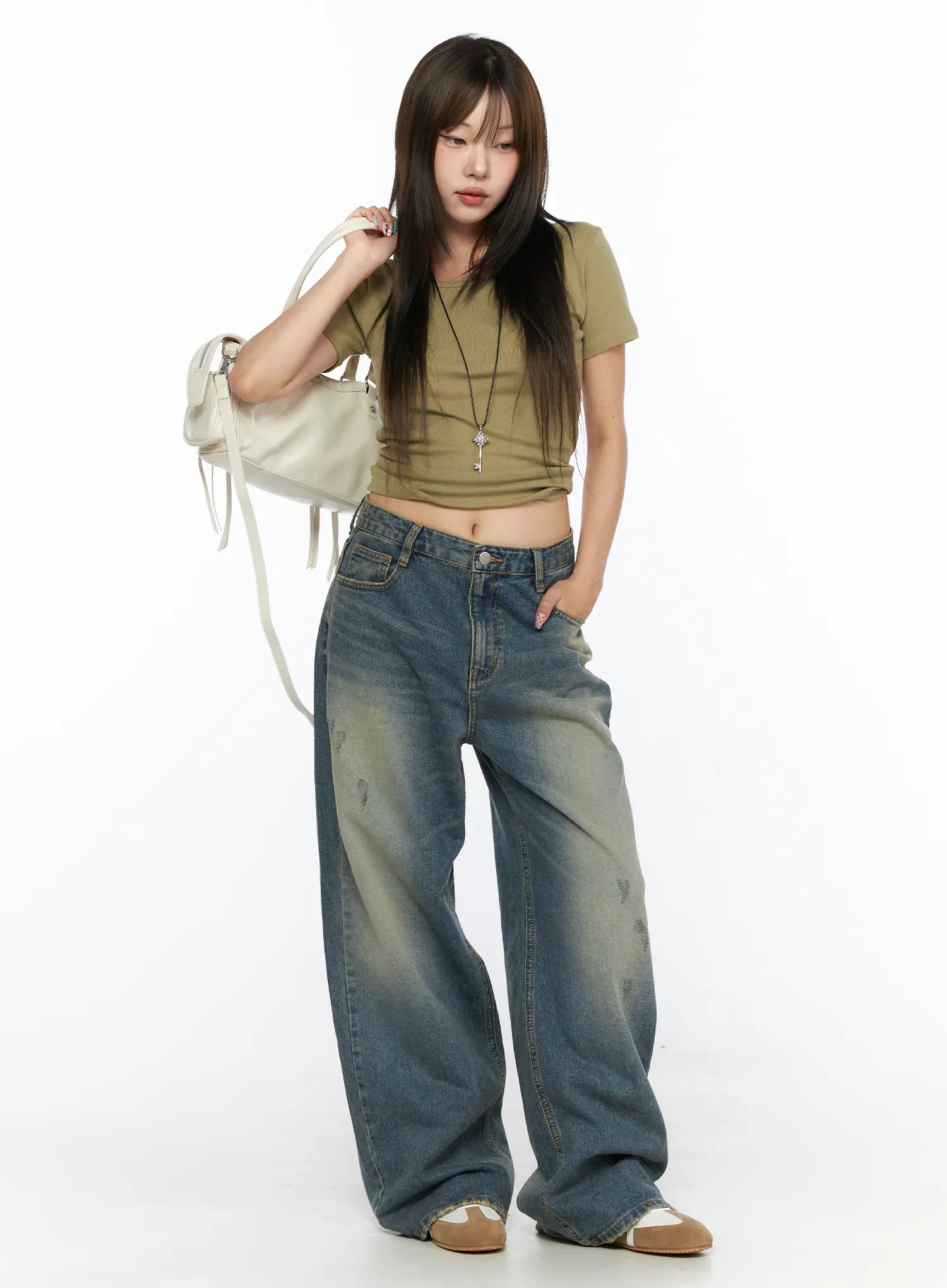 Nayela Vintage Wide Leg Jeans CL517
