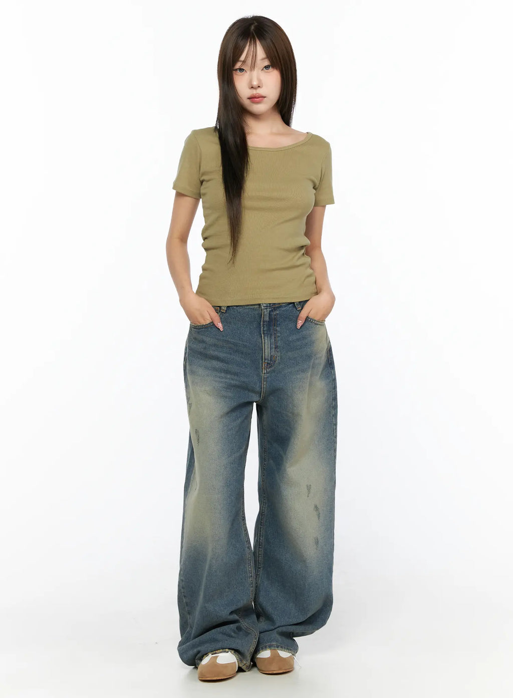 Nayela Vintage Wide Leg Jeans CL517