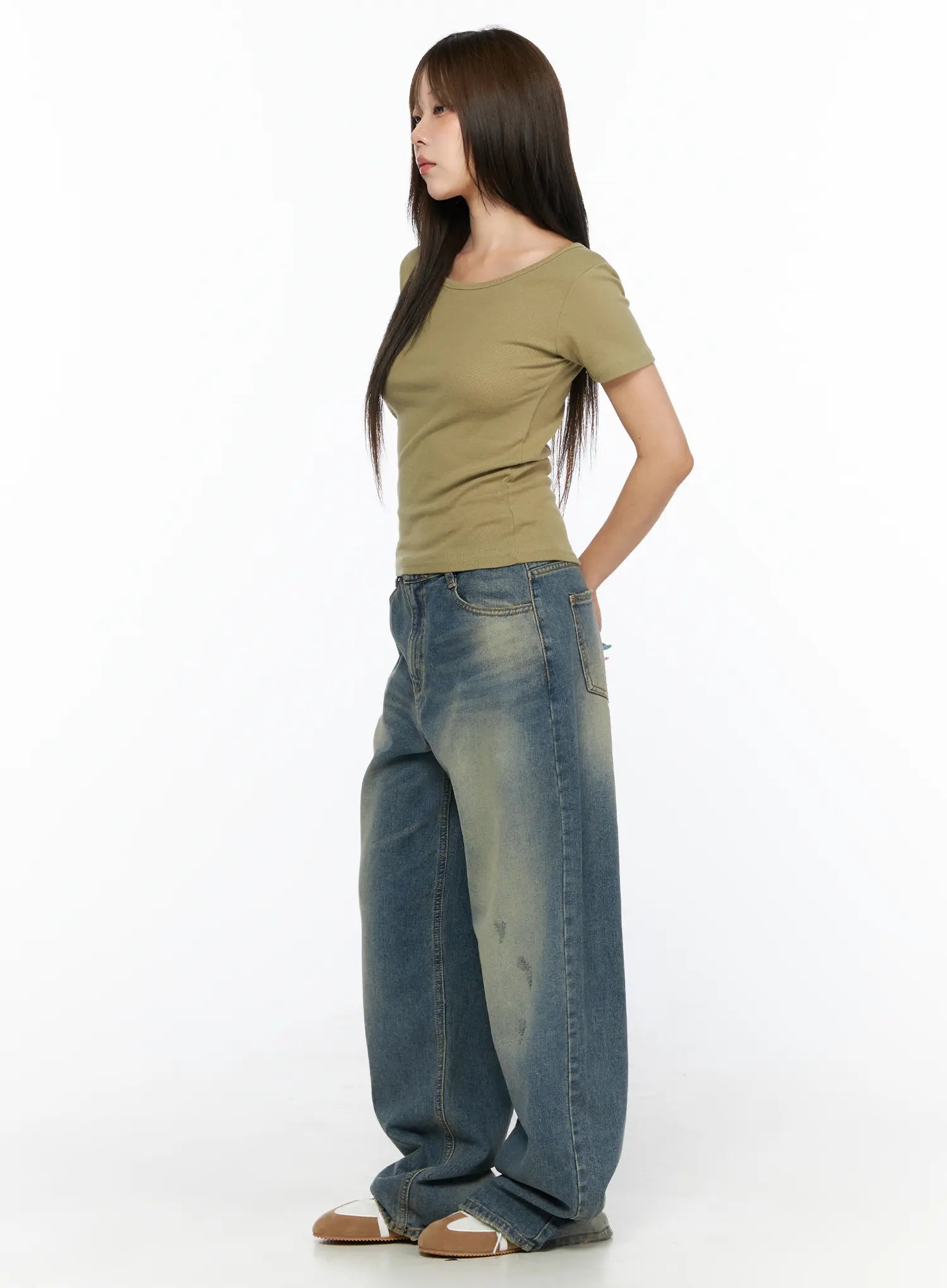 Nayela Vintage Wide Leg Jeans CL517