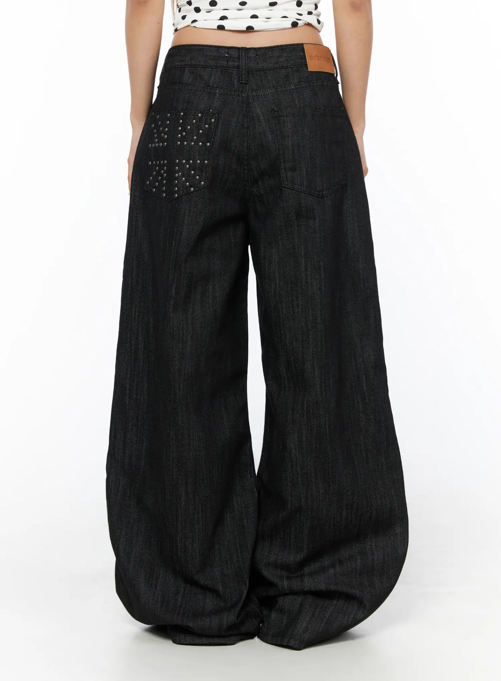 Rene Studded Wide Leg Jeans CU524