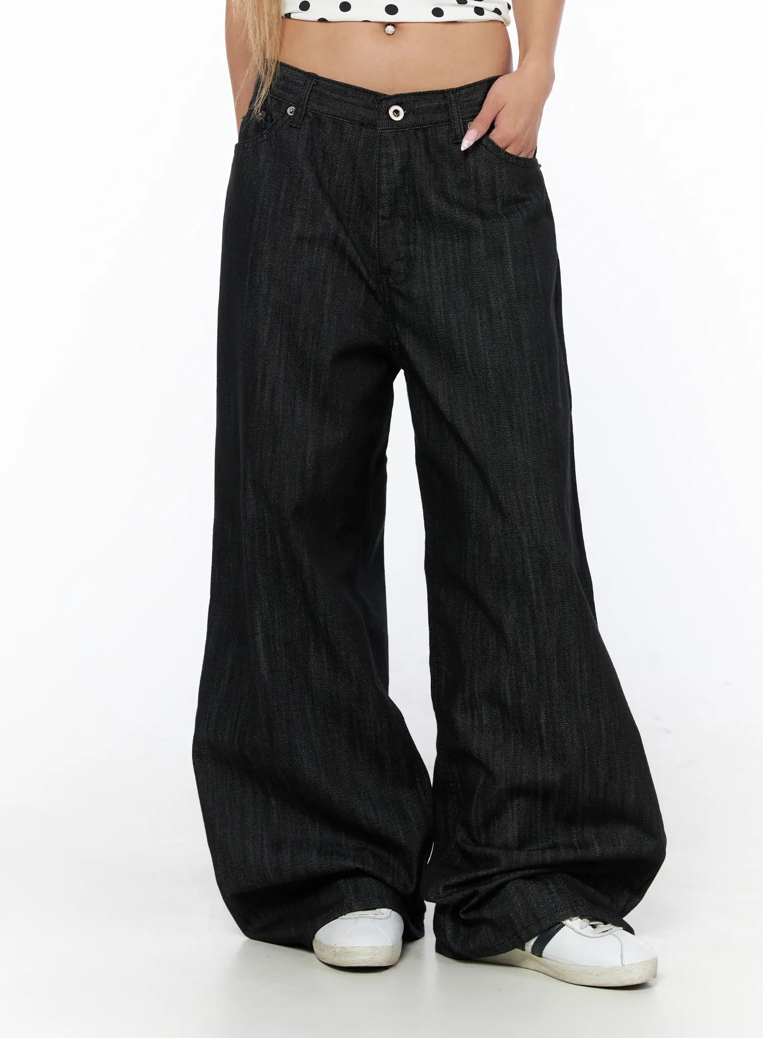 Rene Studded Wide Leg Jeans CU524