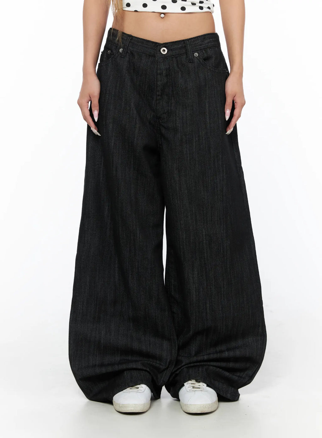 Rene Studded Wide Leg Jeans CU524