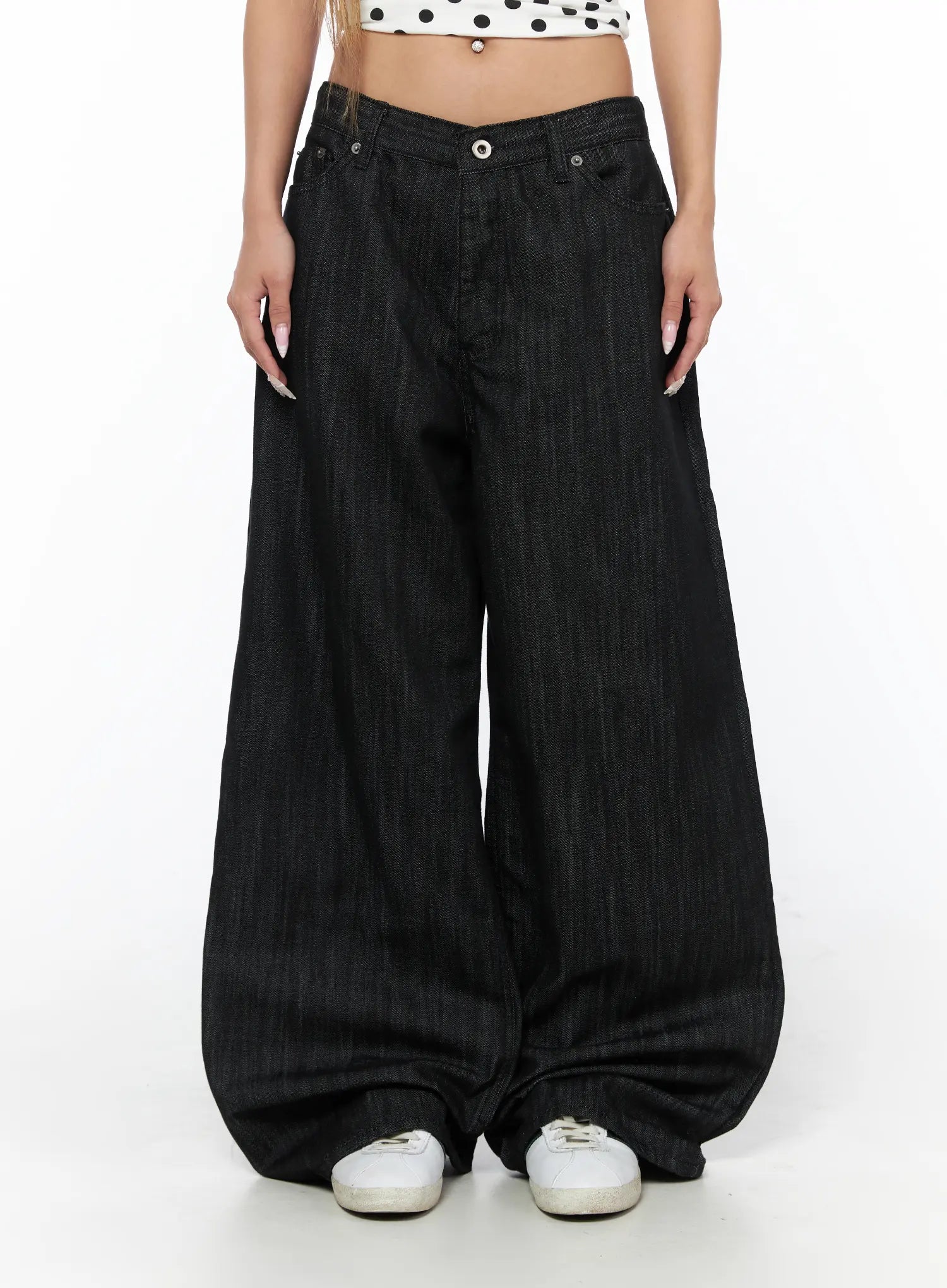 Rene Studded Wide Leg Jeans CU524