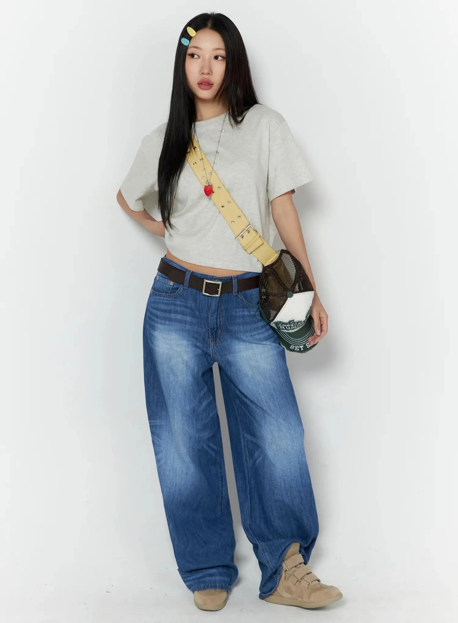Trisha Long Baggy Jeans IL531