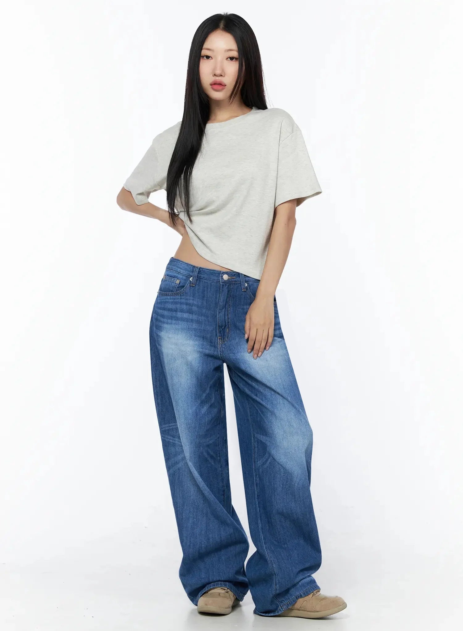 Trisha Long Baggy Jeans IL531