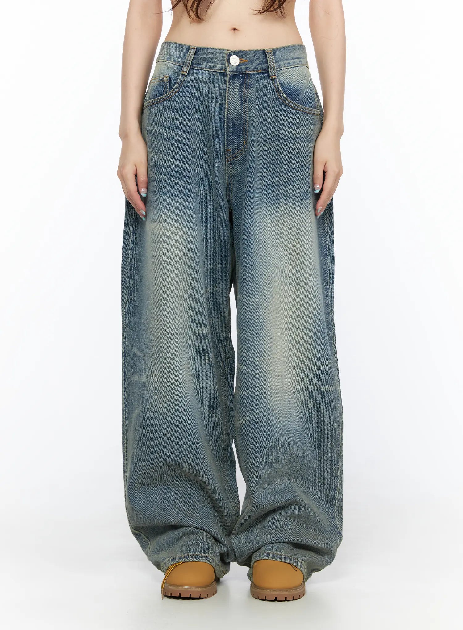 Vexi Washed Baggy Jeans CL523