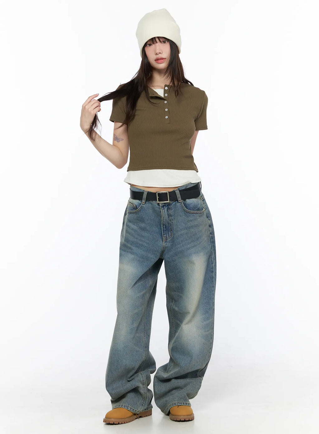 Vexi Washed Baggy Jeans CL523